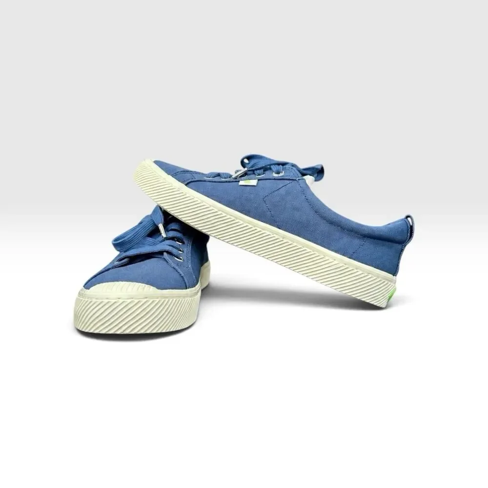 CARIUMA OCA Low Canvas Sneakers Blue Womens 9 Mens 7.5 EU 40 Sustainable Shoes